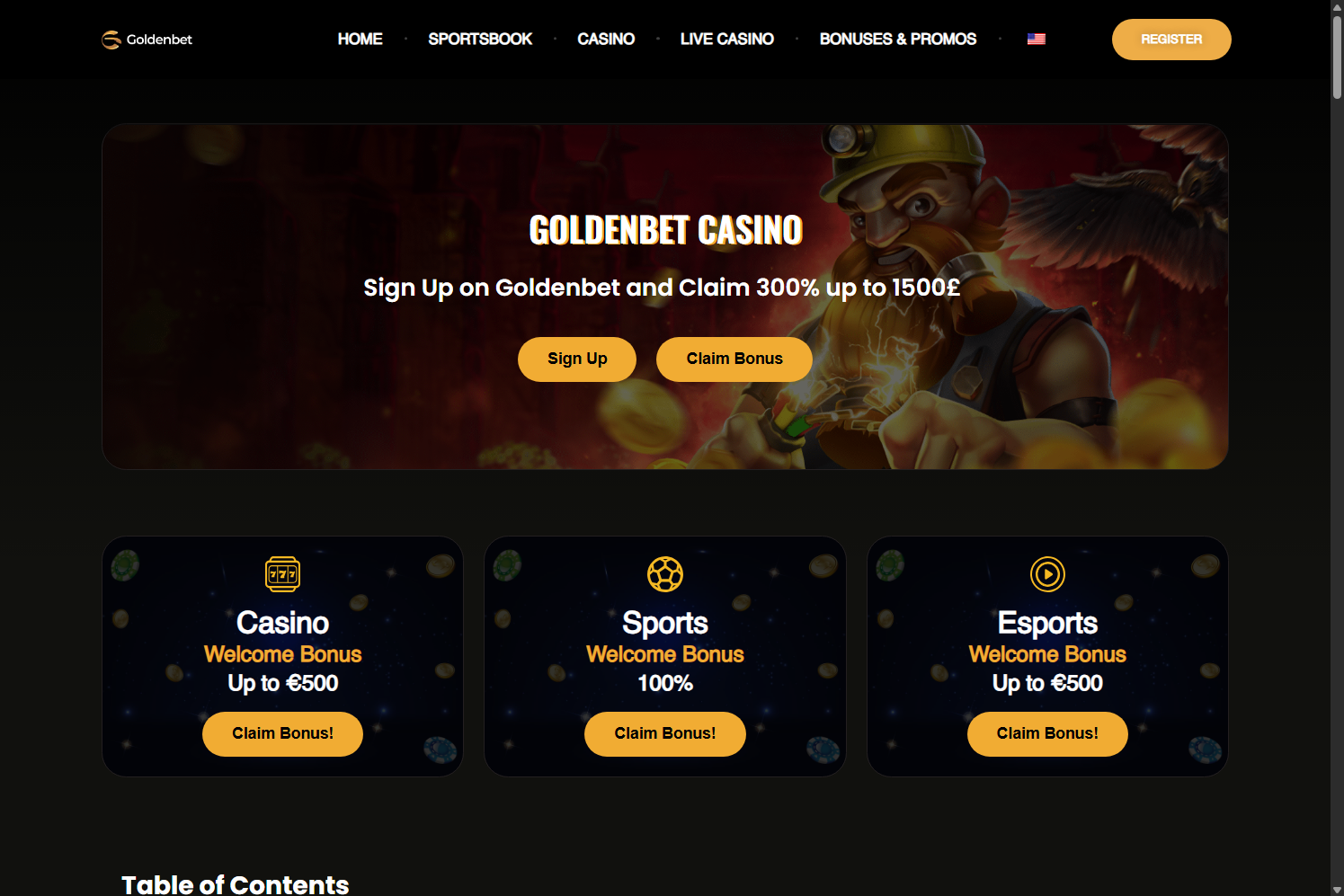 Choose the best Non-Gamstop casino Goldenbet and win